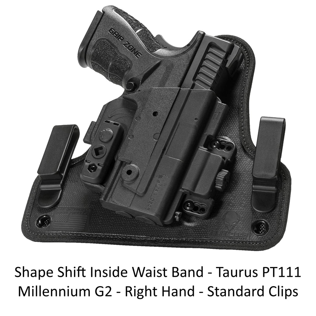 Alien Gear Holsters Shape Shift Inside Waist Band Taurus PT111 Millennium G2 -RH