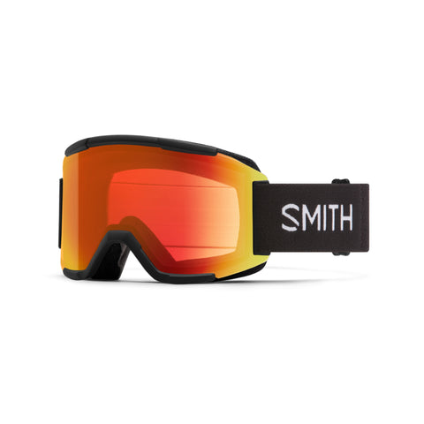 SMITH Squad Snow Goggles Black with Chromapop Everyday Red Mirror