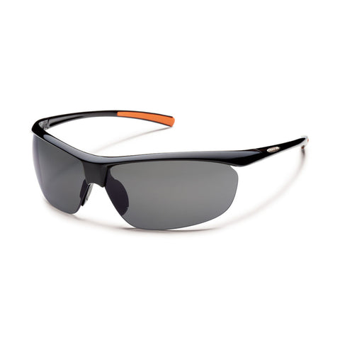 Suncloud Zephyr Medium Fit Sunglasses Black Frame with Polar Gray Lens