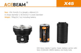 Acebeam X45 Gen II LED Flashlight 18000 Lumens