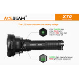 Acebeam X70 60,000 Lumens High Power LED Searchlight