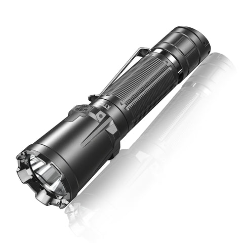 Klarus XT11GT Pro, 2200 Lumens USB C Rechargeable Tactical Flashlight, Dual Tail Switch, 3100 mAh 18650 Battery