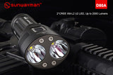 Sunwayman D80A 2x CREE XM-L2 U2 LED 2000 Lmn Flashlight