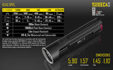 NiteCore EC4S Die-cast CREE XHP50 LED Flashlight - 2150 lumens
