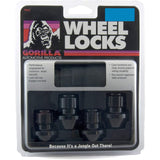 Gorilla Automotive Wheel Lock, 14mm x 1.50 Wheel Locks with Key, Factory Style Bulge, Black Chrome