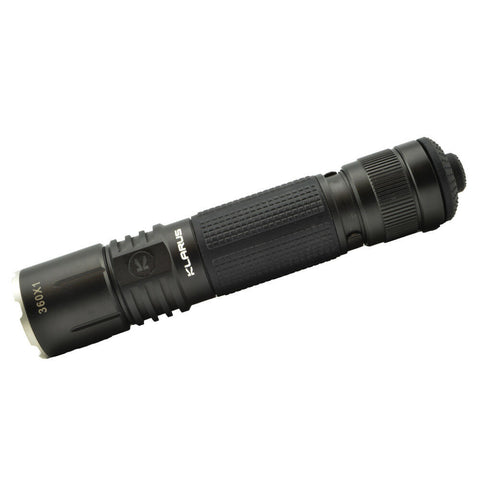 Klarus 360X1 1800 Lumens Tactical Rechargeable Flashlight 360 Degree Dual Switch