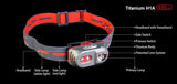 Klarus H1A Rechargeable Headlamp (Titanium) - 550Lm - Battery Included