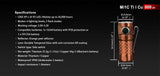KLARUS Mi1C - 600LM CREE XP-L V3 LED Flashlight Adjustable Torch - Copper