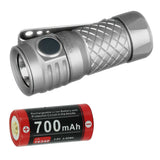 KLARUS Mi1C Ti/Cu 600LM CREE XP-L V3 LED Flashlight Adjustable Torch + Battery