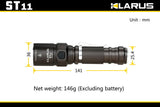 Klarus ST11 LED Flashlight with CREE XM-L2 U2 LED - 900 Lumens