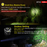 Klarus XT1C 1000 Lumen Tactical EDC Flashlight w/ Rechargeable Battery
