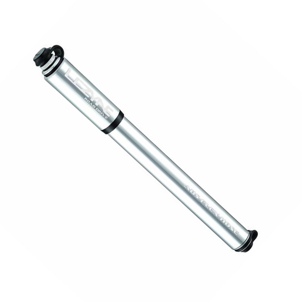 Lezyne Road Drive Hand Pump (Medium, Silver) Presta + Schrader Compatible