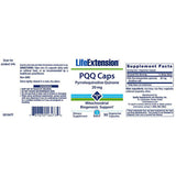 Life Extension - PQQ Caps with BioPQQ 20 mg. - 30 Vegetarian Capsules