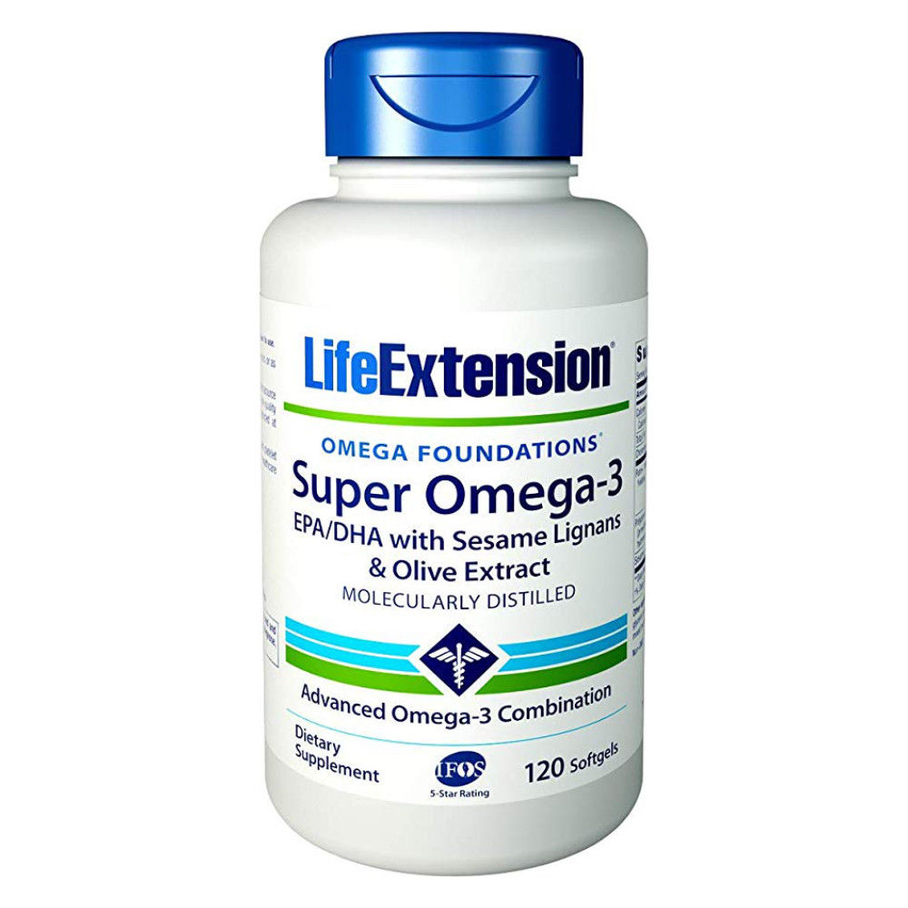 Life Extension Omega Foundations Super Omega-3 Softgels, 120 Ct