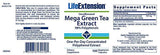Quality Supplements and Vitamins LifeExtension  Mega Green Tea Extract, 100 ea