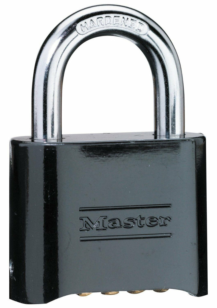 Master Lock Padlock 178D Set Your Own Combination, 2in (51mm) Wide, Black