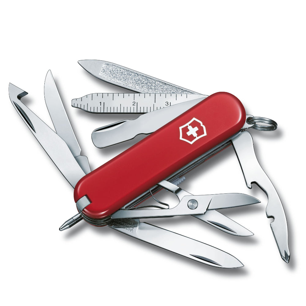 Victorinox Swiss Army MiniChamp Pocket Knife Multi-Tool 18 Functions - Red