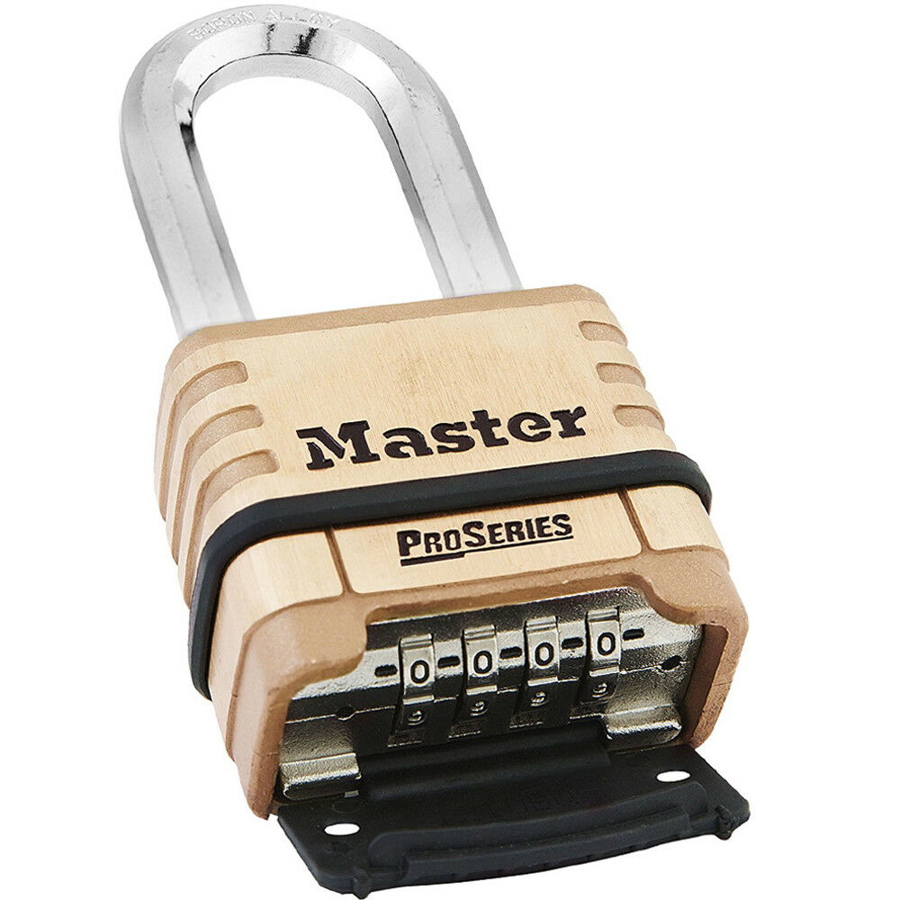 Master Lock 1175DLH ProSeries Brass Resettable Combination Padlock 2-1/4 in Wide