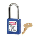 Master Lock Blue Zenex Thermoplastic Safety Padlock Blue Lock 1-3/4"H - 410BLU