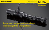 NITECORE MH2A CREE XM-L U2 LED 600 Lumen Rechargeable flashlight