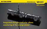 NITECORE MH2C CREE XM-L U2 LED 800 Lumen Rechargeable flashlight