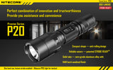 NEW NiteCore P20 Tactical Strobe Ready 800 Lumen LED Flashlight