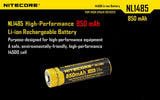 NiteCore NL1485 14500 850mAh Li-on Rechargeable Battery