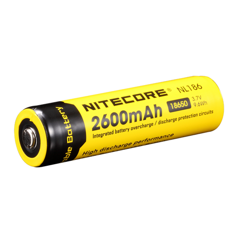 NITECORE 2600mAh Protected Li-ion 18650 Rechargeable Battery