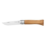 Opinel N°06 Olive Wood Handle Stainless Steel Folding Pocket Knife 7 cm Blade