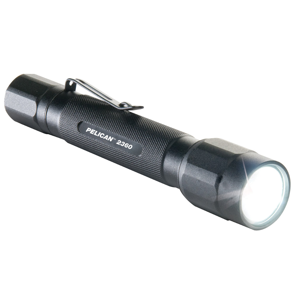 Pelican 2360 Tactical Flashlight 375 Lumen LED Light, Black