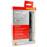 Pelican 7600 Rechargeable Flashlight, Multi-Color LED Light w/ USB Adapters