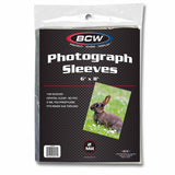 BCW Photograph Sleeves, 6x8, 100 Count