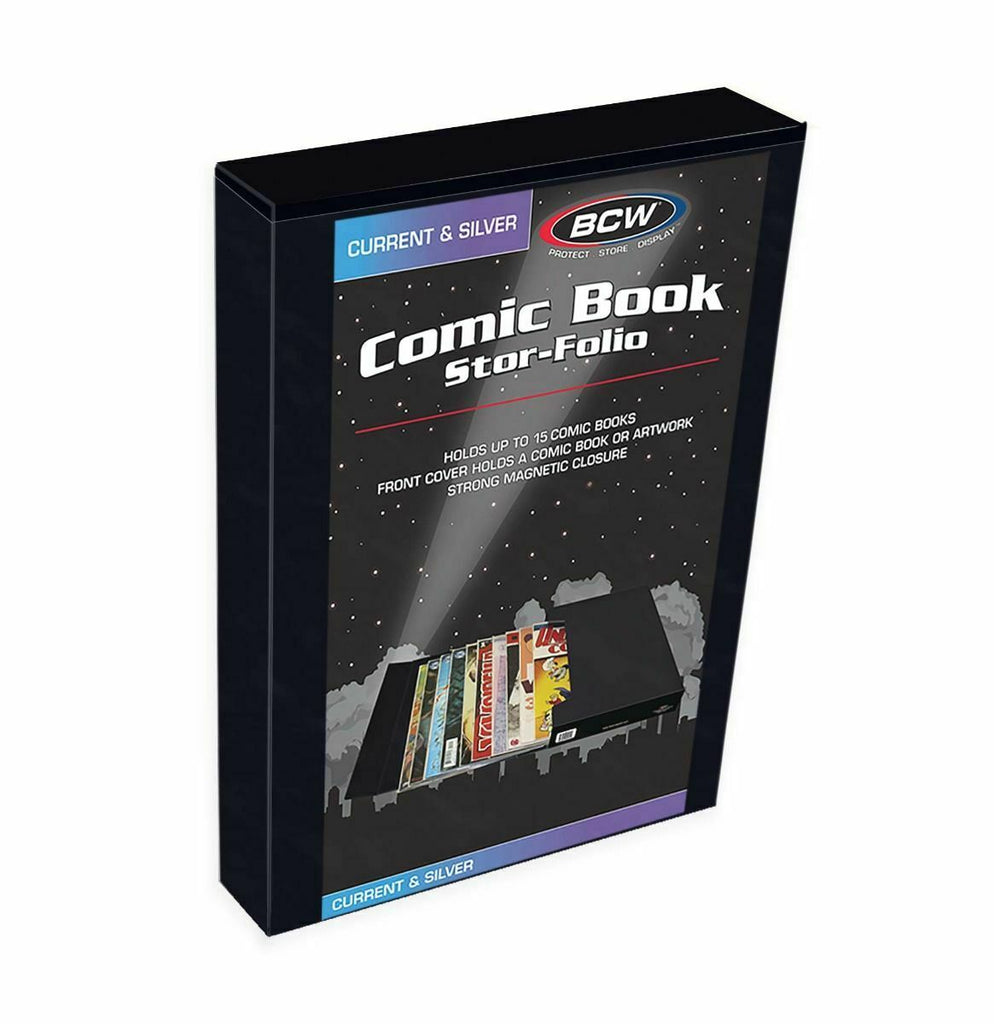 BCW Comic Book Stor-Folio, Current & Silver, Holds up to 15 Comic Books
