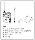 Saramonic UwMic9 UHF Wireless Lavalier Microphone System
