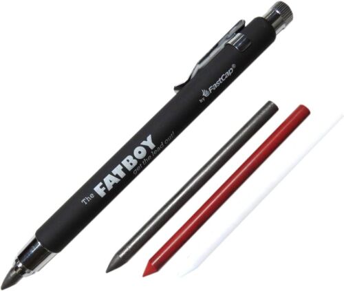 FastCap Fatboy Mechanical Pencil with 4 Color Lead and Eraser, 5.5mm Lead