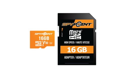 Spypoint 16GB Micro SD Card, Class 10, with SD Card Adapter