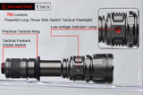 T20CS NEW XM-L2 LongThrowSideSwitch Tactical Flashlight