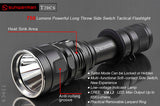 T20CS NEW XM-L2 LongThrowSideSwitch Tactical Flashlight