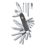 Victorinox Swiss Champ Swiss Army Pocket Knife Multi-Tool 33 Functions - Black