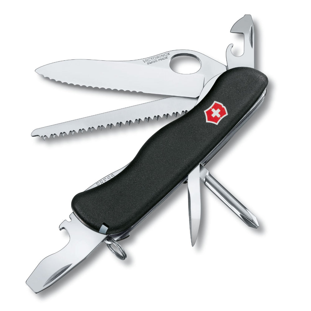 Victorinox Swiss Army Trekker Pocket Knife Multi-Tool 12 Functions - Black